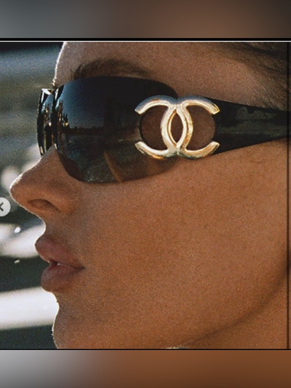 Rare 🖤 Vintage Authentic Chanel CC rimless sunglasses